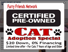 Tablet Screenshot of furryfriendsnetwork.com